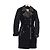 Burberry Gabardina negra Negro