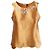 Top de seda dourado Miu Miu com decote decorado Bronze