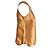 Top de seda dourado Miu Miu com decote decorado Bronze - vista 2
