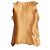 Top de seda dourado Miu Miu com decote decorado Bronze - vista 3