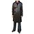 Autre Marque Cappotto vintage in pelle Marrone