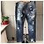 Jeans in denim blu con effetto vissuto Dolce & Gabbana - vista 2