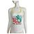 Dsquared2 Canotta in cotone bianca con stampa cactus Bianco Rosso Blu Verde