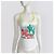 Dsquared2 Canotta in cotone bianca con stampa cactus Bianco Rosso Blu Verde - vista 2