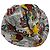 Cappello bucket John Galliano con stampa di giornale