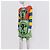Moschino Mini Vestido Estampado Cara Pop Art Negro Roja Azul Verde Amarillo - vista 2