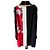 Colorblock Kleid Class von Roberto Cavalli Schwarz Weiß Rot Grau