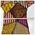 Top de malla patchwork "Soleil" Jean Paul Gaultier Castaño Negro Blanco Roja Multicolor Púrpura Amarillo - vista 5