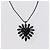 Moschino Collana a Catena con Pendente Cuore e Strass Neri Nero - vista 3