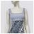 Emanuel Ungaro Mini abito in velluto devoré blu pallido Bianco Grigio Blu chiaro - vista 2