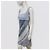 Emanuel Ungaro Mini abito in velluto devoré blu pallido Bianco Grigio Blu chiaro - vista 3