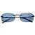 Anna Sui Gafas de sol rectangulares azules con mariposas de strass