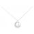 Autre Marque Collana in platino e diamanti Argento
