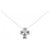 Autre Marque Collana in oro bianco Au750 con zaffiro e diamante Argento