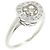Autre Marque Pt900 Platin Diamantring Silber