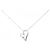 Autre Marque Collana in oro bianco 10K e diamanti Argento