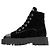 Timeless Chanel Matelasse Samtstiefel Schwarz - Ansicht 5
