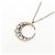Autre Marque Collana Moon in Au750 e Diamanti Rosa - vista 3