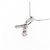 Autre Marque Collana con rubino e diamanti K14WG Argento - vista 4