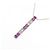 Autre Marque Au750 Rubin-Diamant-Halskette Rot - Ansicht 3