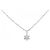 Autre Marque Collana a Fiore con Diamanti PT900/PT850 Argento