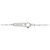 Autre Marque Collana a Fiore con Diamanti PT900/PT850 Argento - vista 5