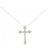 Autre Marque Collana a Croce con Diamanti Au750 Argento