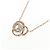 Autre Marque Collana Moon Star in Oro Rosa Au750 e Diamanti - vista 3