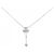 Autre Marque Collana Clover Heart in Diamanti Pt900 Pt850 Argento