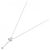 Autre Marque Collana Clover Heart in Diamanti Pt900 Pt850 Argento - vista 2