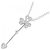 Autre Marque Collana Clover Heart in Diamanti Pt900 Pt850 Argento - vista 3