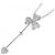 Autre Marque Collana Clover Heart in Diamanti Pt900 Pt850 Argento - vista 4