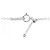 Autre Marque Collana Clover Heart in Diamanti Pt900 Pt850 Argento - vista 5