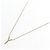 Autre Marque Au750 Diamant-Initialen-Y-Halskette Golden - Ansicht 2