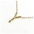 Autre Marque Au750 Diamant-Initialen-Y-Halskette Golden - Ansicht 4