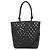Borsa Tote CHANEL Cambon Line Coco Mark Medium in agnello CHANEL Nera da donna Nero