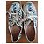 Cambon Sneakers basse in tela stampata Chanel Bianco Blu - vista 6