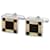 Louis Vuitton Gemelli Cavalier Cufflinks (Silver) LV Argento - vista 2