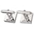 Louis Vuitton Gemelli Cavalier Cufflinks (Silver) LV Argento - vista 4