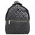 Chanel Coco Cocoon Backpack/Daypack with Silver Hardware, Nylon Material, Women's. Black