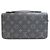 Clutch Louis Vuitton Zippy XL Monogram Eclipse da uomo LOUIS VUITTON Nero - vista 2