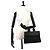 Hermès Borsa Hermes Valparaiso PM, Toile Chevron Leather, Black, Silver Hardware Nero - vista 10