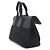 Hermès Borsa Hermes Valparaiso PM, Toile Chevron Leather, Black, Silver Hardware Nero - vista 4