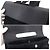 Hermès Borsa Hermes Valparaiso PM, Toile Chevron Leather, Black, Silver Hardware Nero - vista 9