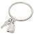 Hermès HERMES Kelly Clochette PM Ring, Größe #, Diamant, Damen, Weißgold (WG), Note A, Gebraucht, Ginzo