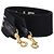Céline Celine Logo Schulterriemen, Schwarzes Canvas-Leder, CELINE für Damen - Ansicht 2
