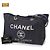 Borsa Tote con Catena Chanel Deauville MM, Denim Navy, Hardware Oro Blu navy - vista 2