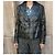 Blazer de cuero con relieve floral Christopher Kane Negro Azul Verde - vista 3