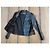 Blazer de cuero con relieve floral Christopher Kane Negro Azul Verde - vista 9