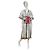 Autre Marque Devotion Twins Vestido de algodón a rayas bordado Negro Blanco Multicolor - vista 2
